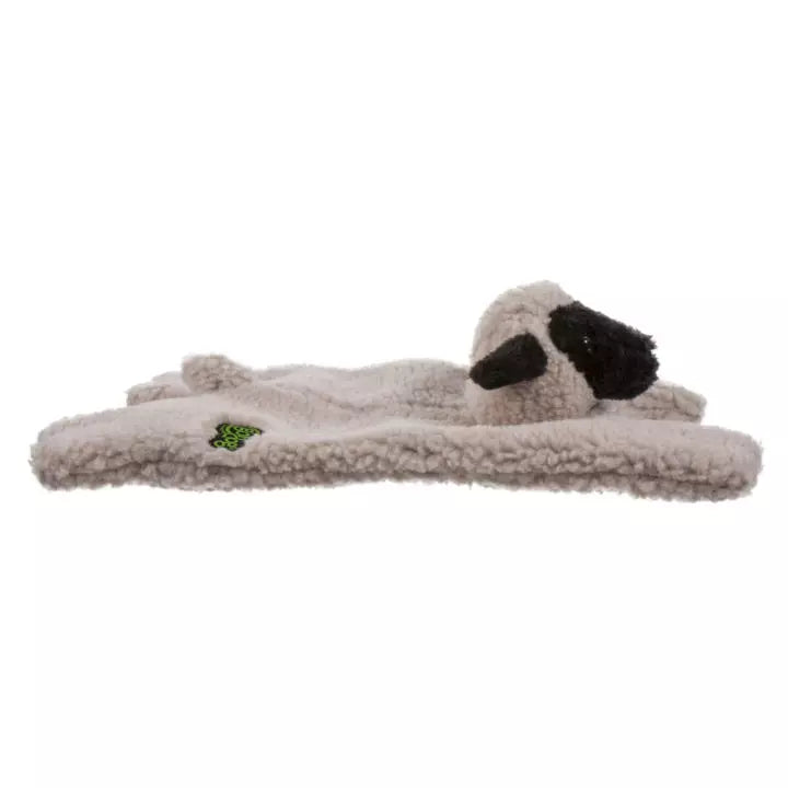 goDog Flatties Chew Guard Barnyard Buddie Lamb Dog Toy - Large - Dog Toys - goDog - PetMax Canada