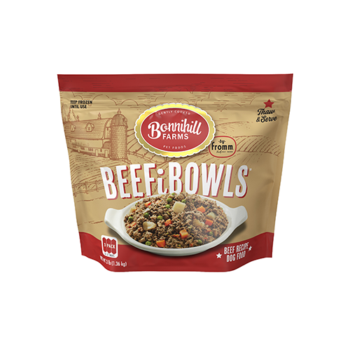 Bonnihill Farm BeefiBowls Beef Recipe Frozen Dog Food