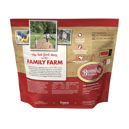 Bonnihill Farm BeefiBowls Beef Recipe Frozen Dog Food