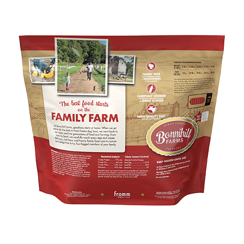 Bonnihill Farm BeefiBowls Beef Recipe Frozen Dog Food