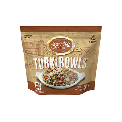 Bonnihill Farm TurkiBowls Turkey Recipe Frozen Dog Food