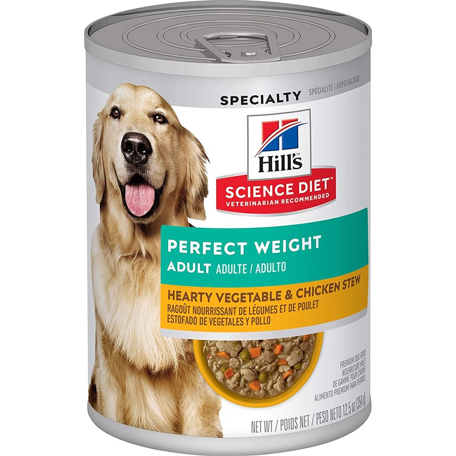Science Diet Canine Can Ragoût de poulet au poids parfait