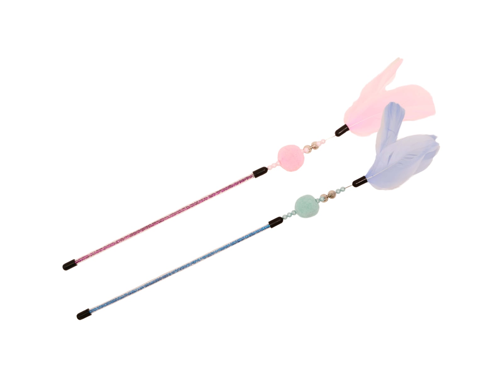 Bud-Z Cat Wand Toy Feather Duster Cotton Candy