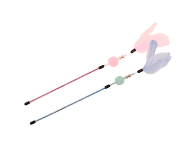 Bud-Z Cat Wand Toy Feather Duster Cotton Candy