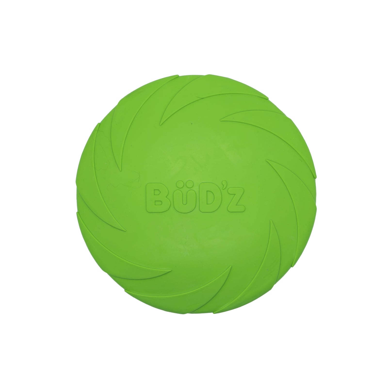 Bud-Z Rubber Dog Toy Frisbee Green