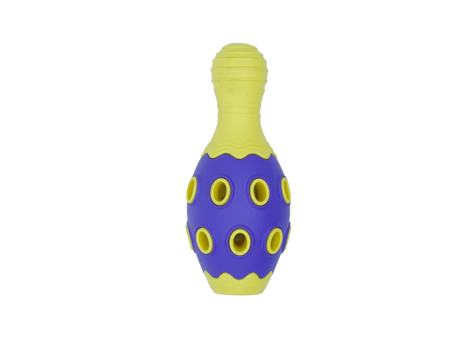 Bud Z Dog Rubber Astro Bowling Pin Yellow