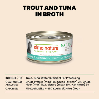 Almo Nature Natural Trout & Tuna in Broth