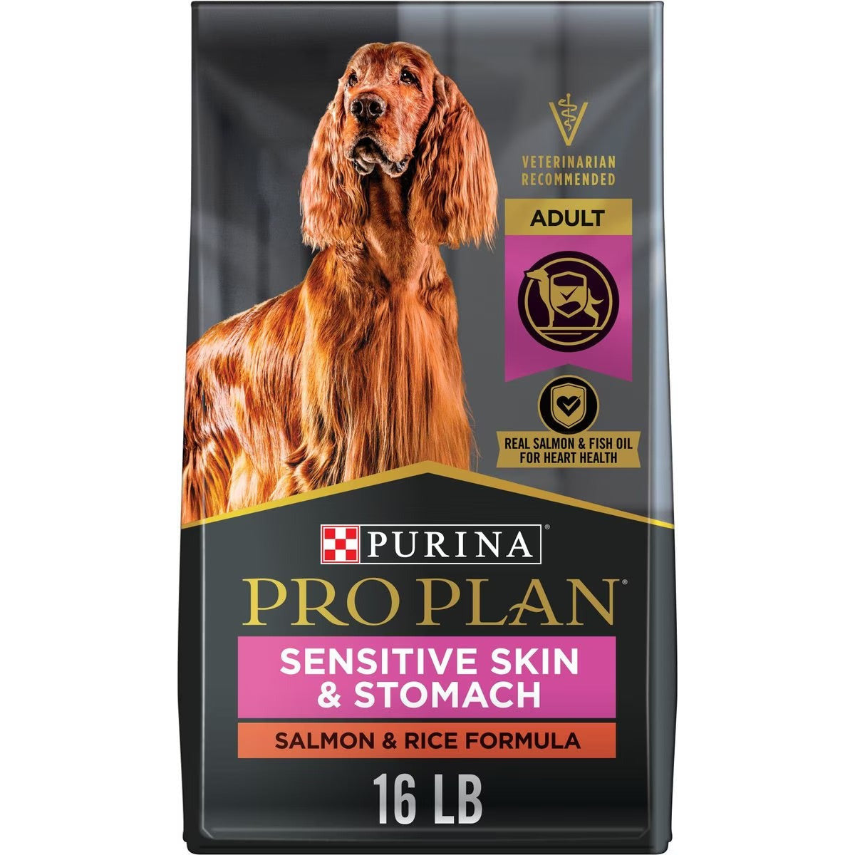 Purina Pro Plan Sensitive Skin and Stomach Dog Food With Probiotics Salmon & Rice Formula 7.26 Kg Dog Food 7.26 Kg | PetMax Canada