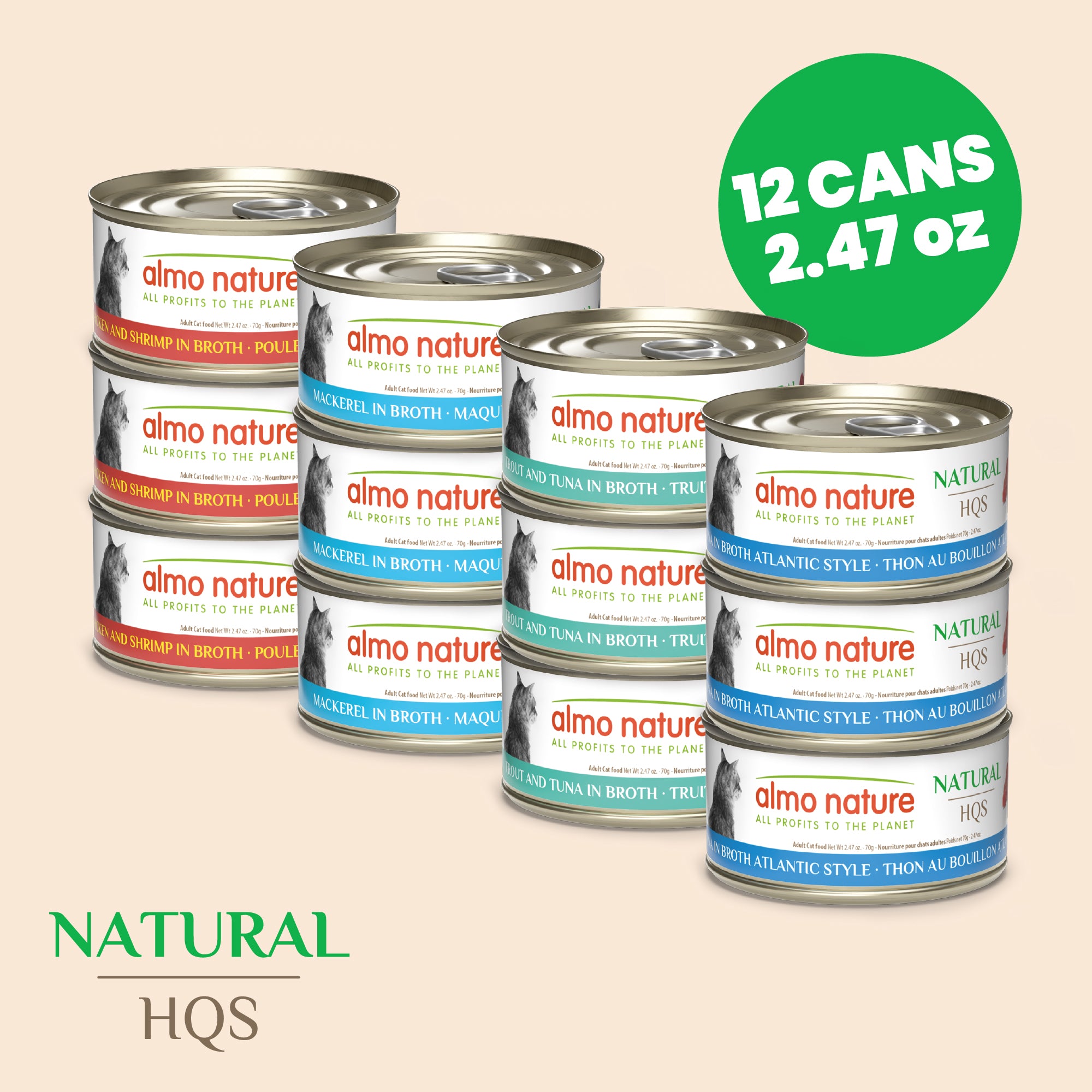 Almo Nature HQS Mousse Fish Selections Variety Pack