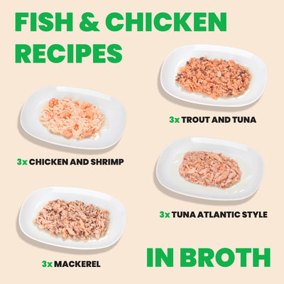 Almo Nature HQS Mousse Fish Selections Variety Pack