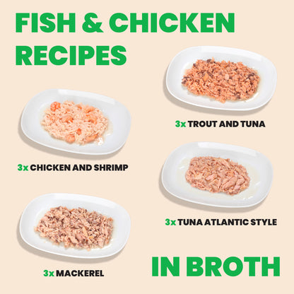 Almo Nature HQS Mousse Fish Selections Variety Pack