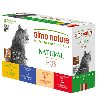 Almo Nature HQS Natural Rotational Diet Fish Selections & Chicken Drumstick