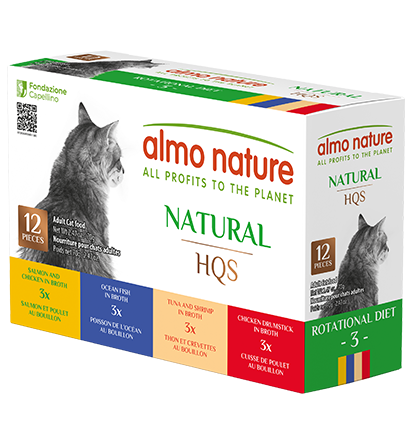 Almo Nature HQS Natural Rotational Diet Fish Selections & Chicken Drumstick