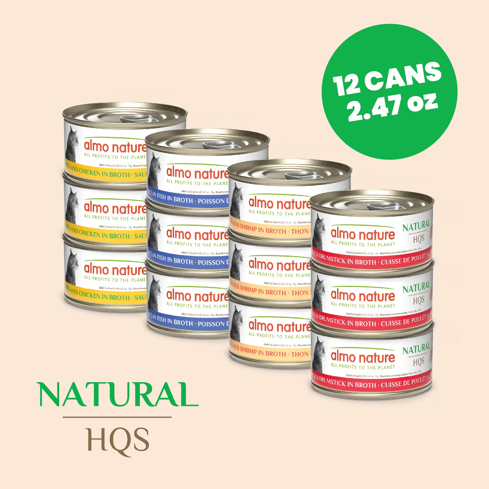 Almo Nature HQS Natural Rotational Diet Fish Selections & Chicken Drumstick