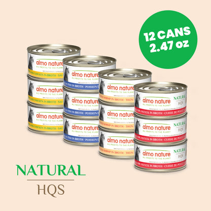 Almo Nature HQS Natural Rotational Diet Fish Selections & Chicken Drumstick