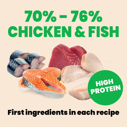 Almo Nature HQS Natural Rotational Diet Fish Selections & Chicken Drumstick