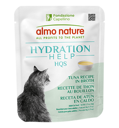 Almo Nature HQS Hydration Help Tuna Recipe in Broth for Cats