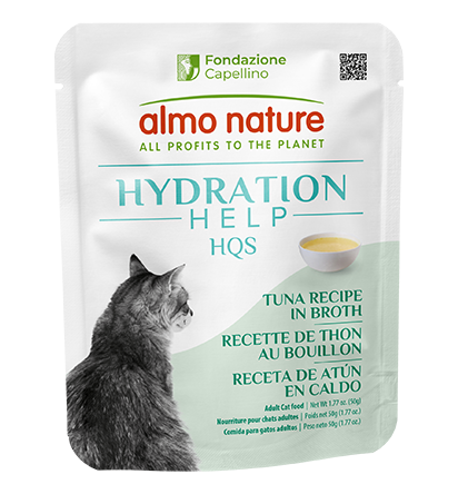 Almo Nature HQS Hydration Help Tuna Recipe in Broth for Cats
