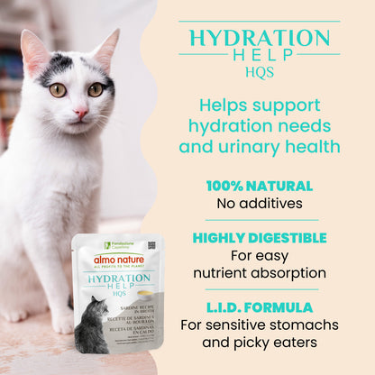 Almo Nature HQS Hydration Help Sardine Recipe in Broth for Cats