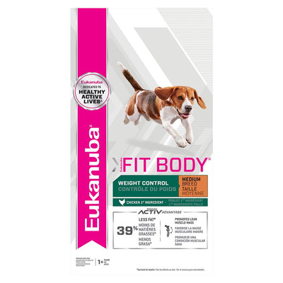 Eukanuba Medium Breed Weight Control Fit Body Dog Food