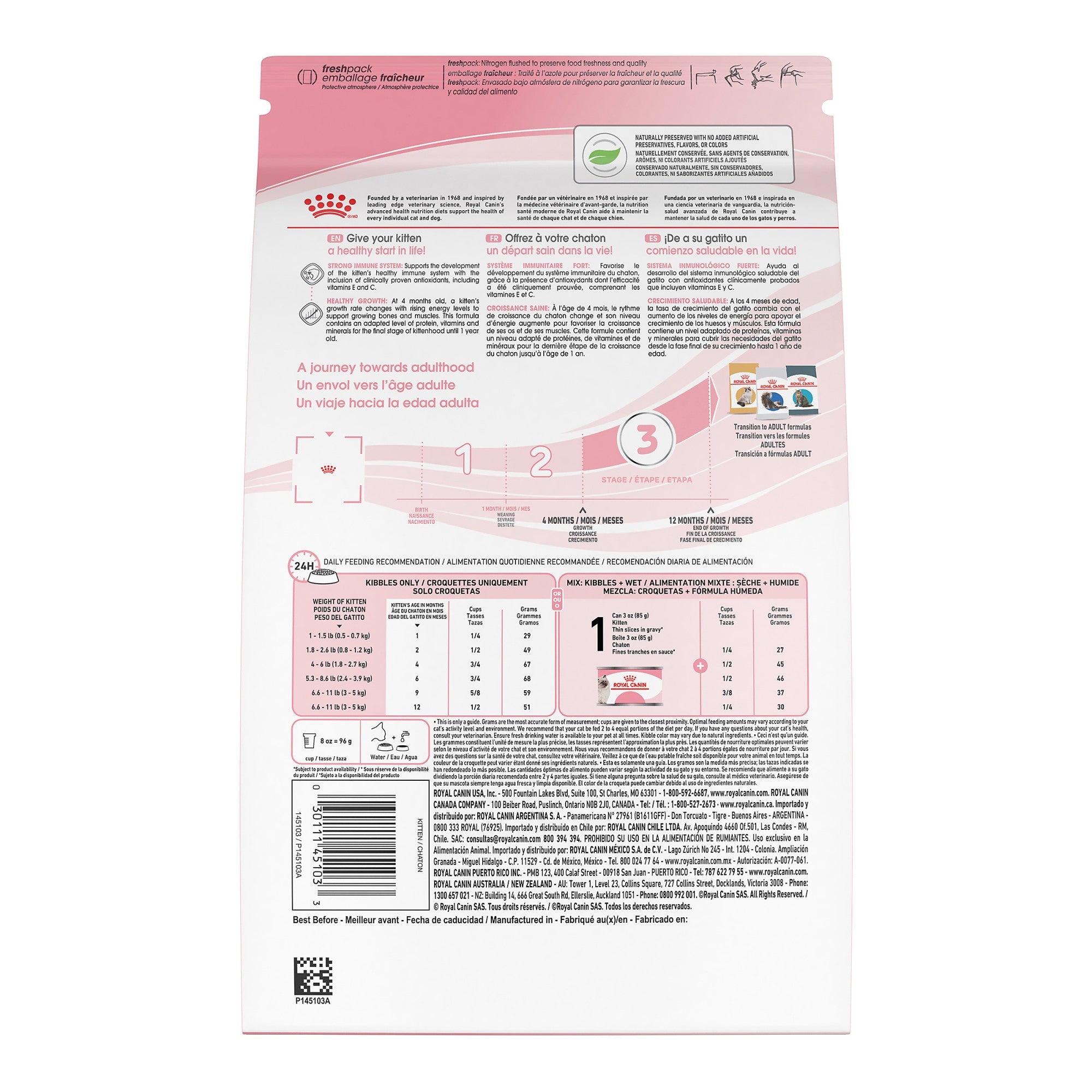 Royal Canin Nutrition Santé Féline Kitten Croquettes pour Chats