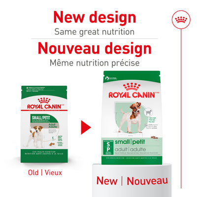 Royal Canin Small Adult feeding guide and daily portions chart