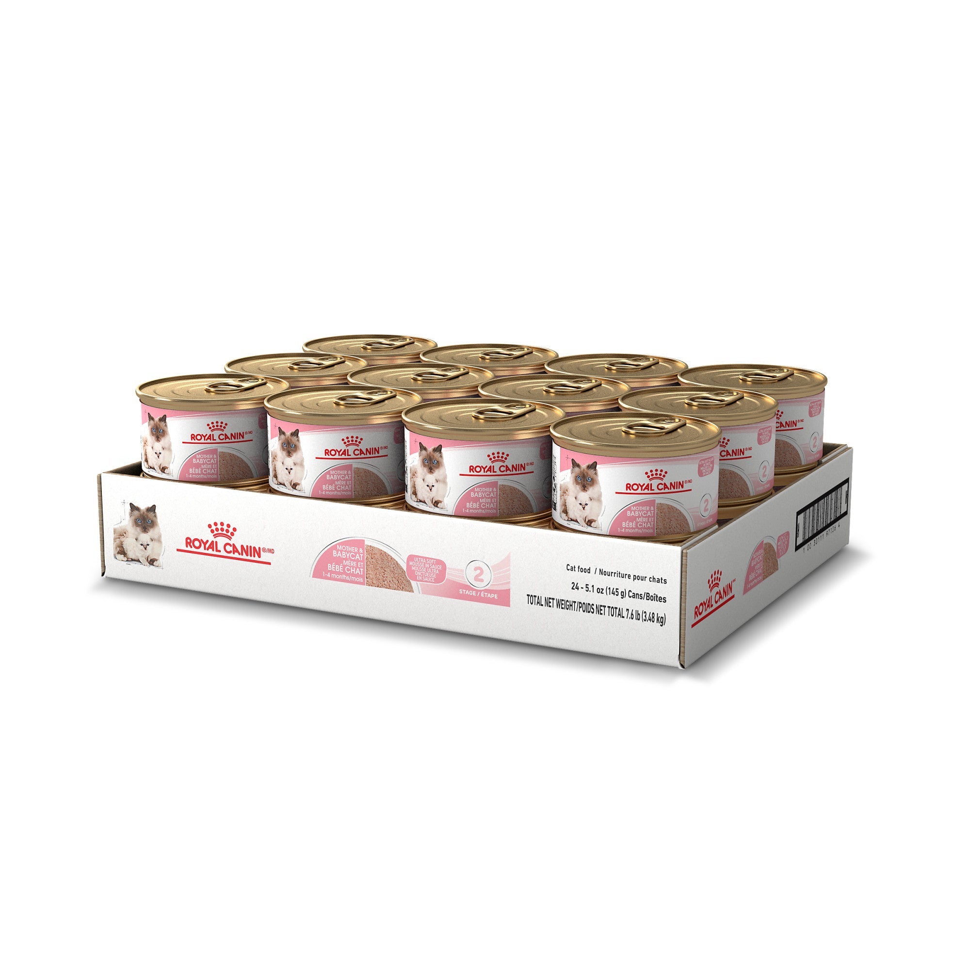 Royal Canin Feline Health Nutrition Mother &amp; Babycat Mousse Ultra Douce en Sauce Nourriture en Conserve pour Chat