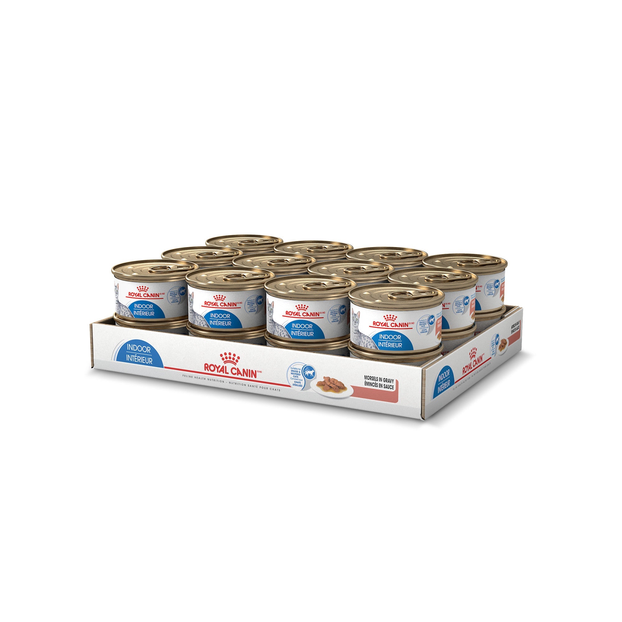 Royal Canin Nourriture en Conserve pour Chat Adulte Intérieur Morceaux en Sauce 