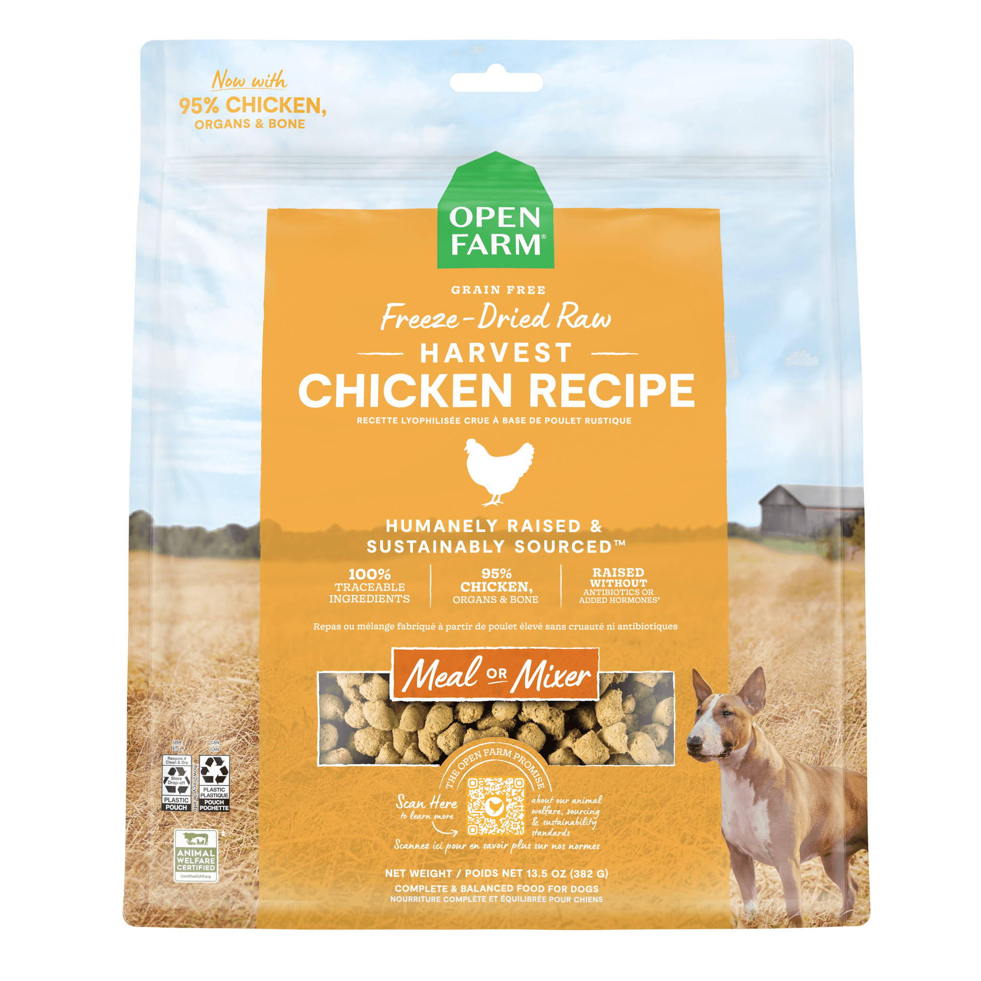 Open Farm Dog Food Harvest Chicken Freeze Dried Raw PetMax
