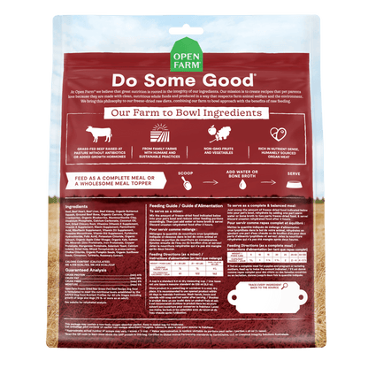 Open Farm Dog Food Grass Fed Beef Freeze Dried Raw - 99g - Dog Food - Open Farm - PetMax Canada