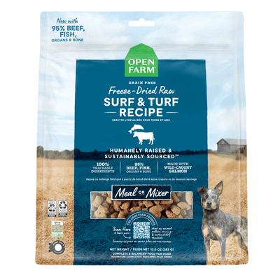 Open Farm Dog Food Surf & Turf Freeze Dried Raw - 99g - Dog Food - Open Farm - PetMax Canada