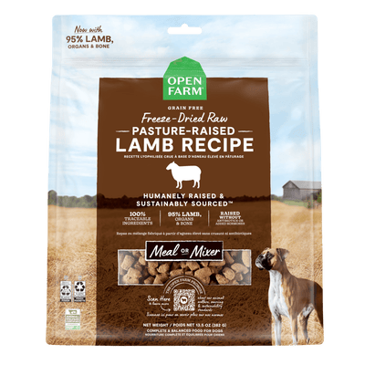 Open Farm Dog Food Pasture Raised Lamb Freeze Dried Raw  Dog Food  | PetMax Canada