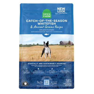 Open Farm Dog Catch Of The Season Whitefish & Ancient Grains  Dog Food  | PetMax Canada