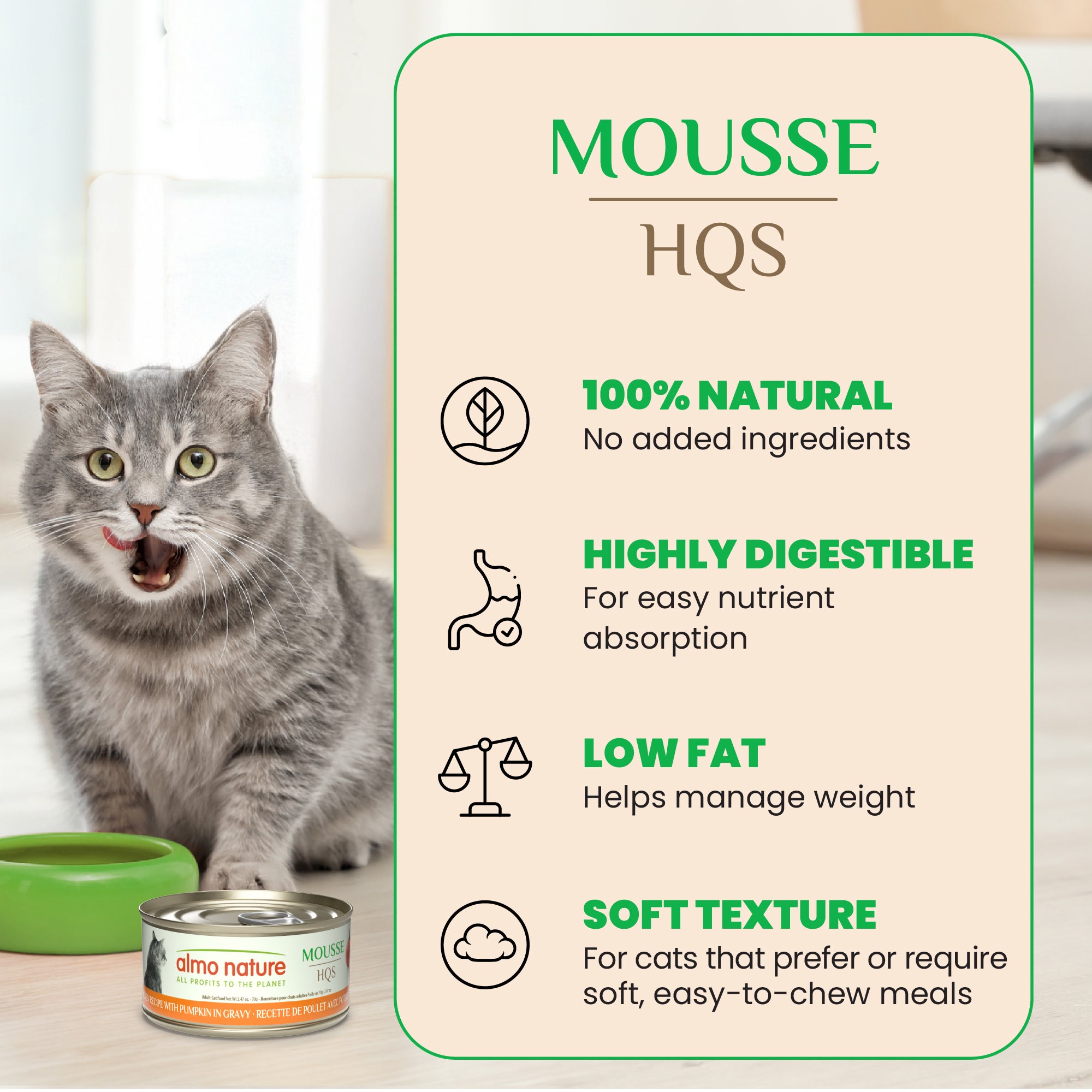Almo Nature HQS Mousse Chicken With Pumpkin in Gravy