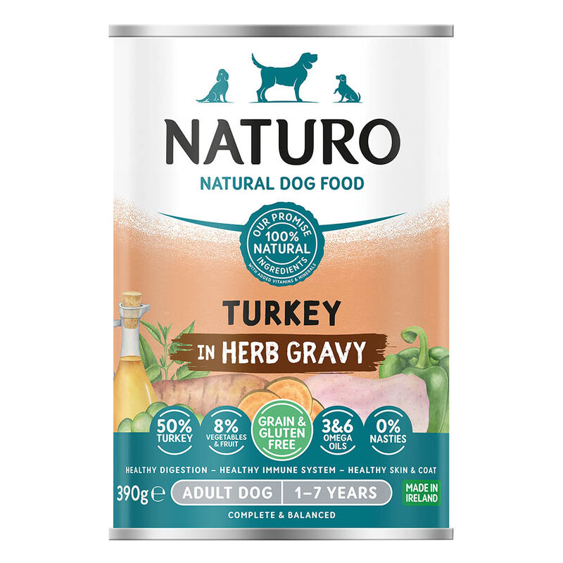 Naturo Canine Adult Grain & Gluten Free Turkey in a Herb Gravy Canned Dog Food