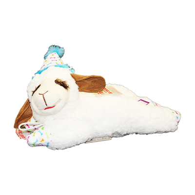 Lamb Chop With Birthday Hat Plush Dog Toy