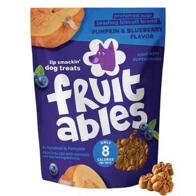 Fruitables Baked Dog Treats Pumpkin & Blueberry Flavour