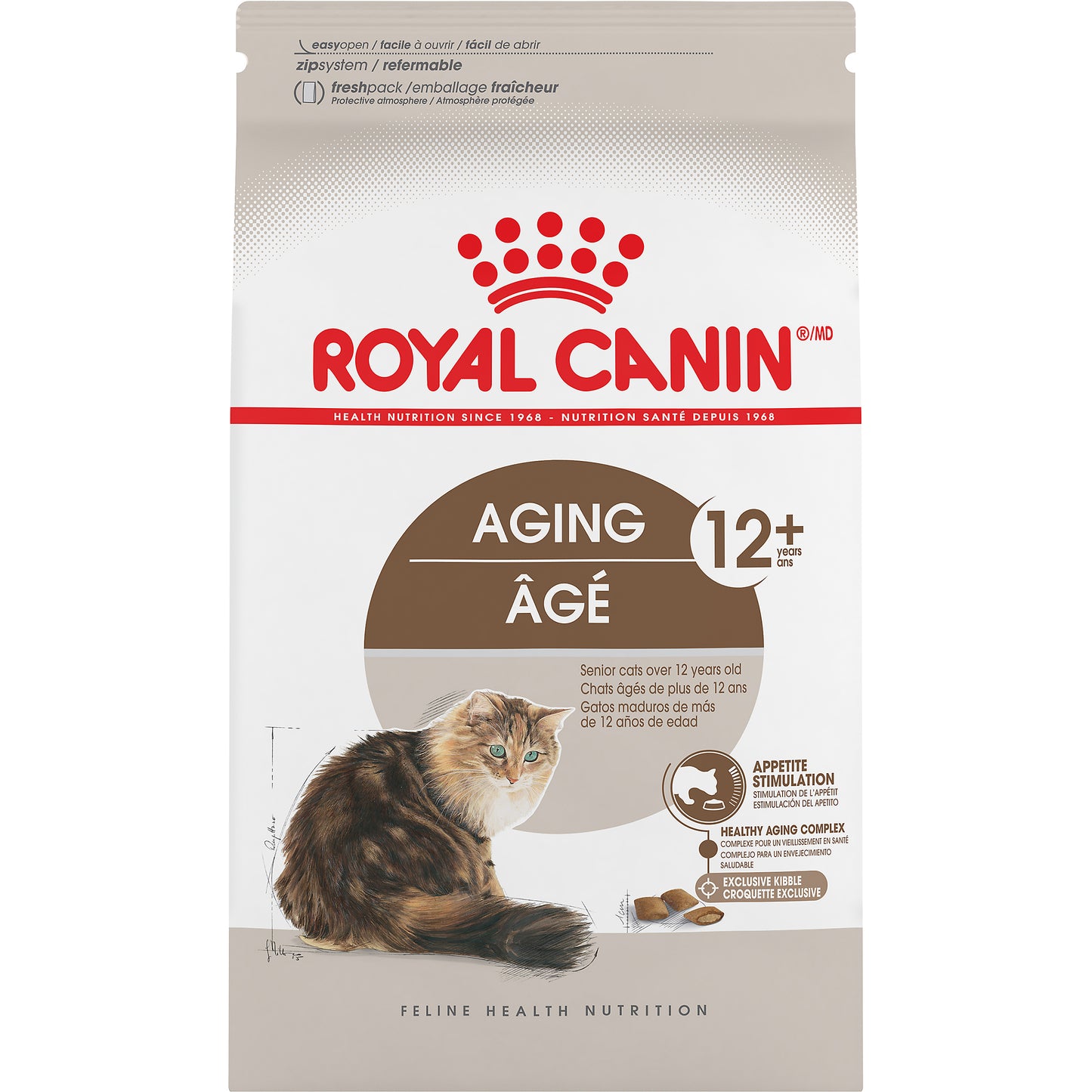 Royal Canin Aging 12+ Dry Adult Cat Food  Cat Food  | PetMax Canada