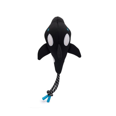 Fabdog Whale Floatie Squeaky Dog Water Toy - Dog Toys - Fabdog - PetMax Canada