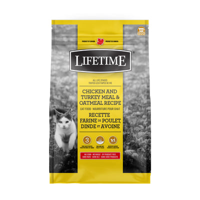 Nourriture pour chats Lifetime Poulet, dinde et flocons d'avoine