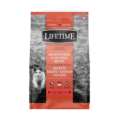Nourriture pour chats Lifetime Farine de saumon et flocons d'avoine