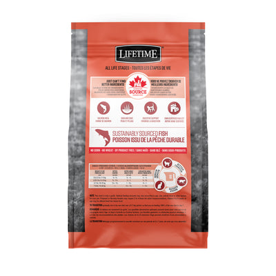 Nourriture pour chats Lifetime Farine de saumon et flocons d'avoine