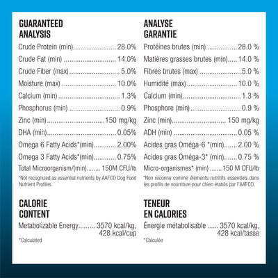 Nourriture pour chiens à vie sans céréales Poisson sauvage pêché