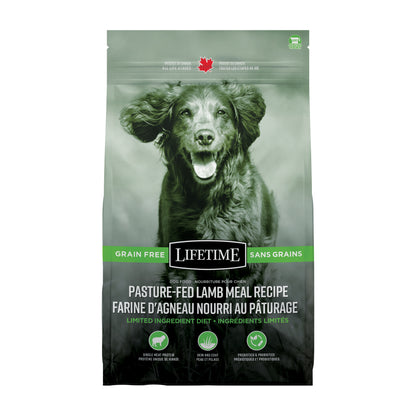 Nourriture pour chiens Lifetime Agneau nourri au pâturage sans céréales