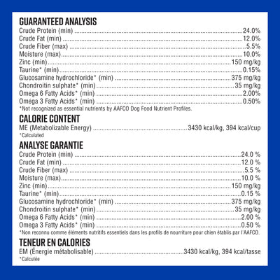 Lifetime All Life Stages Nourriture pour chiens de grandes races Farine de poisson et flocons d'avoine