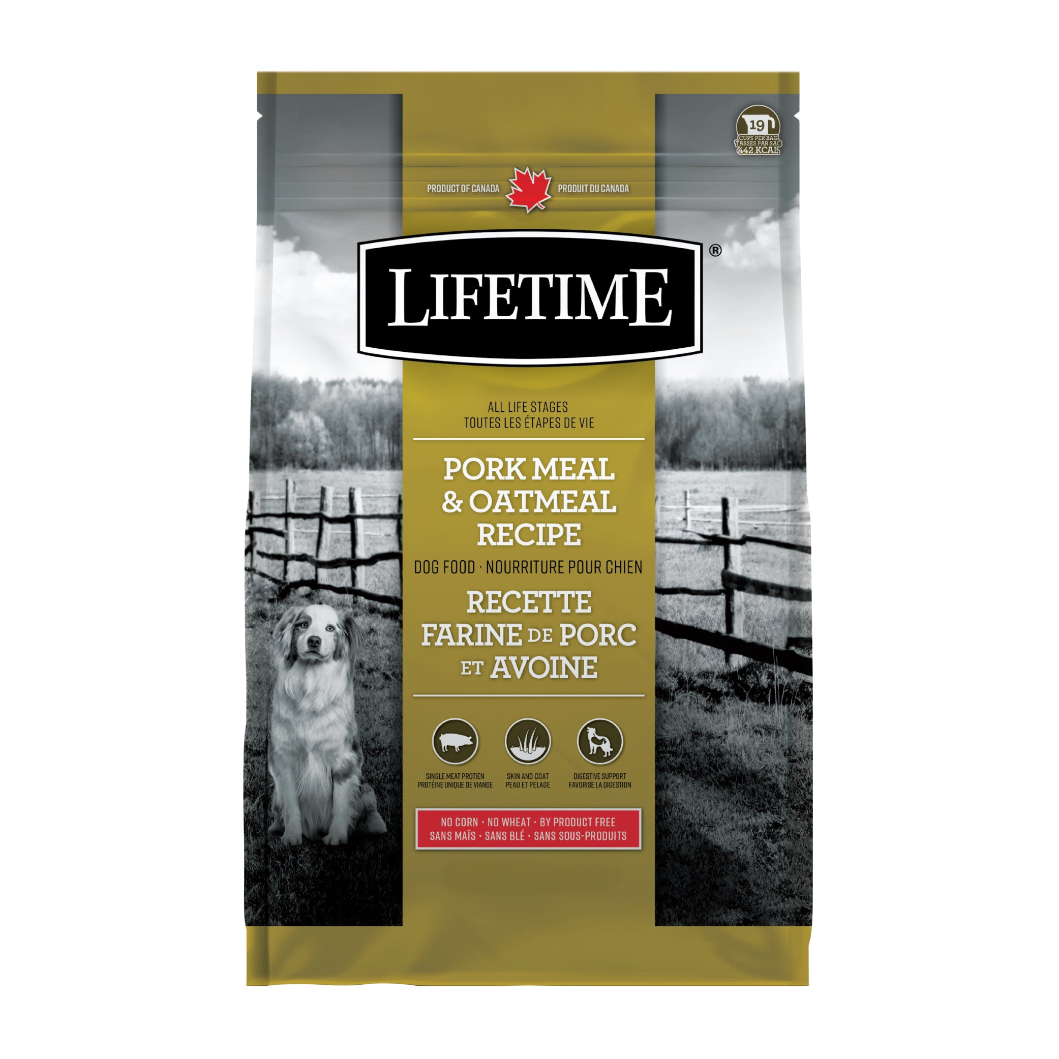 Lifetime All Life Stages Dog Food Pork & Oatmeal