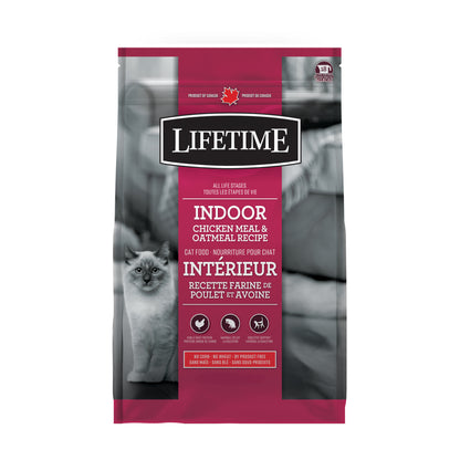 Lifetime Cat Food Adulte Intérieur Poulet et Flocons d'Avoine