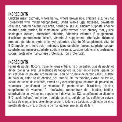 Lifetime Cat Food Adulte Intérieur Poulet et Flocons d'Avoine