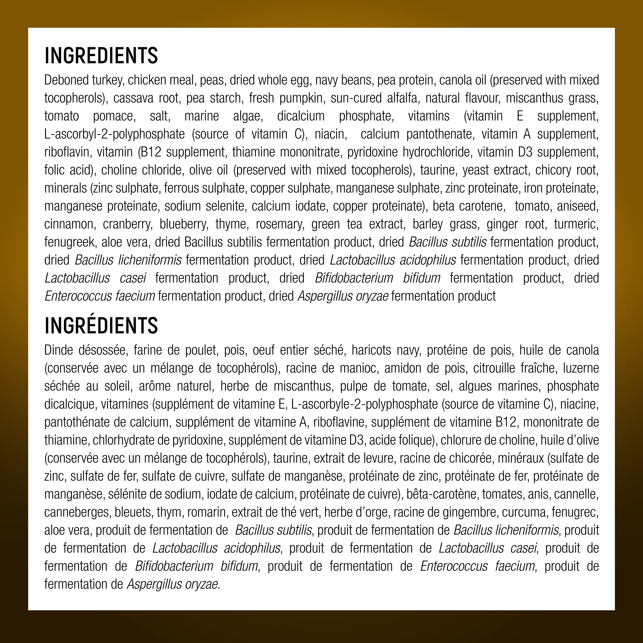 Wholesome Blend Nourriture pour chiens Soins digestifs Recette de dinde et de citrouille