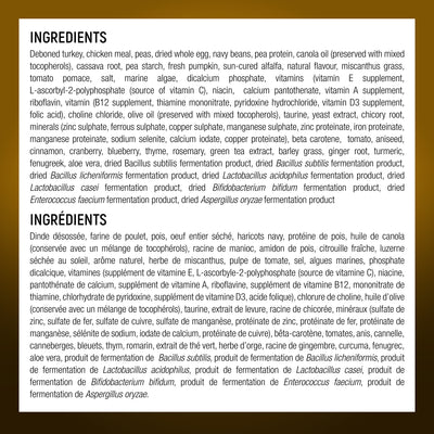 Wholesome Blend Nourriture pour chiens Soins digestifs Recette de dinde et de citrouille